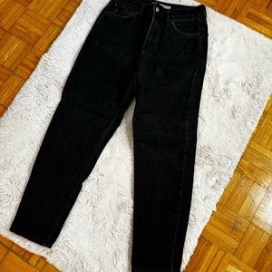 Grey Topshop mom jeans